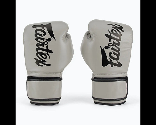 Рукавички боксерські з бинтами Fairtex BGV14 10 унцій, сірі