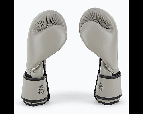 Рукавички боксерські з бинтами Fairtex BGV14 10 унцій, сірі