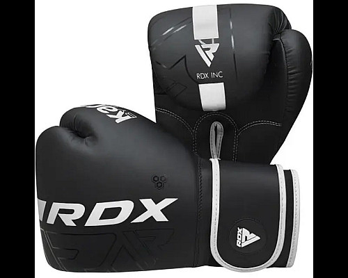 Рукавички боксерські з капою RDX F6 Kara Matte розмір 6 унцій, чорно-білі