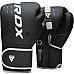 Рукавички боксерські з капою RDX F6 Kara Matte розмір 6 унцій, чорно-білі