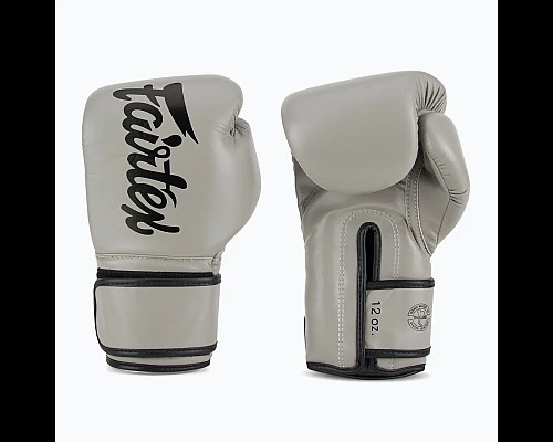 Рукавички боксерські з бинтами Fairtex BGV14 14 унцій, сірі