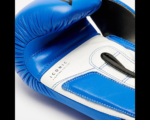 Рукавички боксерські з бинтами Leone GN208 ICONIC розмір 14 унцій, сині
