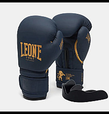 Рукавички боксерські з капою Leone GN059B Blue Edition розмір 10 унцій, темно-сині