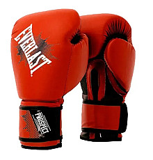 Боксерські рукавиці дитячі Everlast PROSPECT GLOVES 8 унцій, чорно-червоні