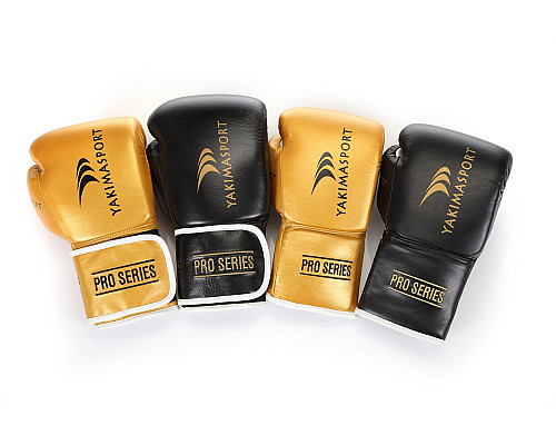 Рукавички боксерські Yakimasport TIGER GOLD L розмір 10 унцій, золотисті