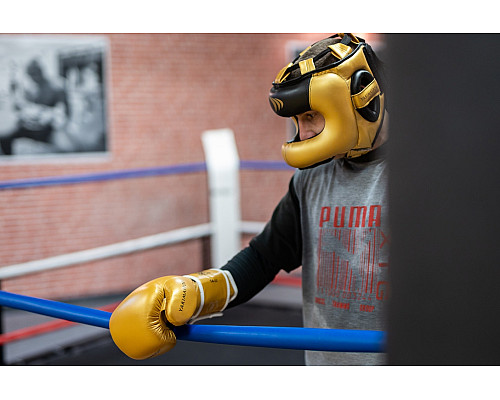 Рукавички боксерські Yakimasport TIGER GOLD L розмір 10 унцій, золотисті