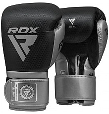 Рукавички боксерські RDX L2 Mark Pro 10 унцій, чорно-сірі