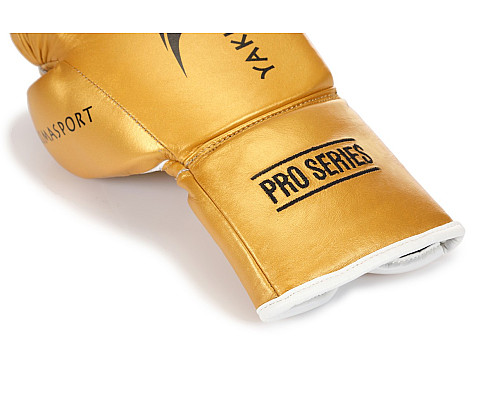 Рукавички боксерські Yakimasport TIGER GOLD V розмір 10 унцій, золотисті