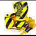 Рукавички боксерські з бинтами Fairtex BGV14Y 14 унцій, жовто-чорні