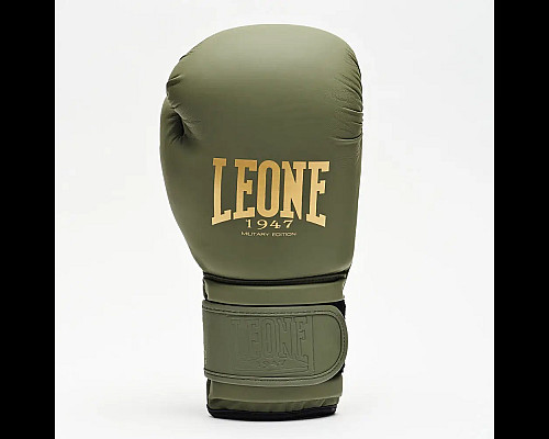 Рукавички боксерські з капою Leone GN059G MILITARY EDITION розмір 10 унцій, зелені