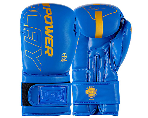 Рукавички боксерські PowerPlay 3089 Alpha розмір 10 унцій, сині