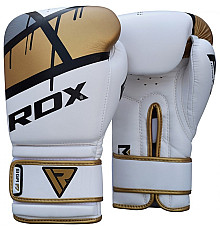 Рукавички боксерські RDX Rex Leather 12 унцій, різнокольорові