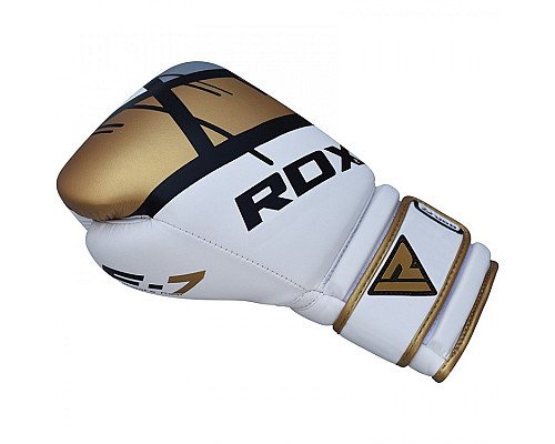 Рукавички боксерські RDX Rex Leather 12 унцій, різнокольорові