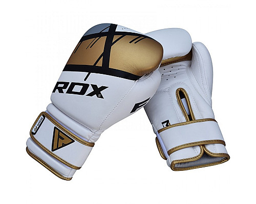 Рукавички боксерські RDX Rex Leather 12 унцій, різнокольорові