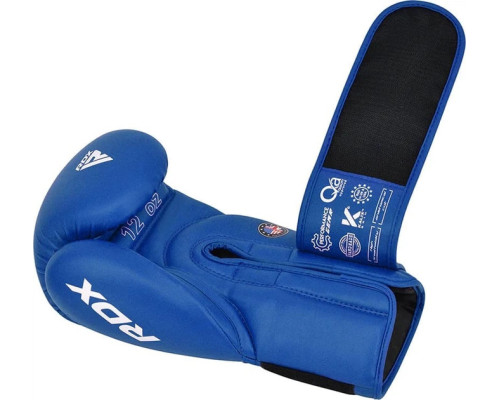 Боксерські рукавиці RDX BOXING GLOVES AS2 10 унцій, синьо-білий