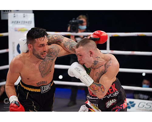 Рукавички боксерські Yakimasport WOLF L розмір 10 унцій, білі