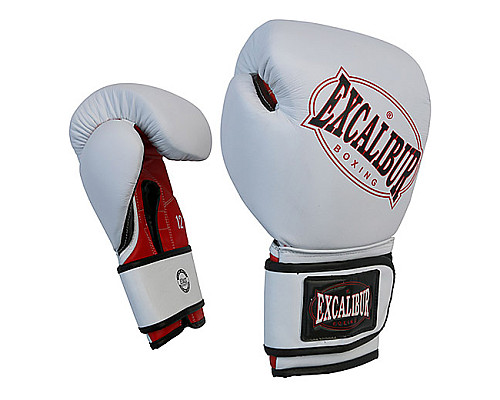 Рукавички боксерські Excalibur Ring Star 536-01/08 розмір 8 унцій, біло-червоні
