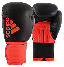 Рукавички боксерські ADIDAS Hybrid 100 розмір 12 унцій, чорно-червоні