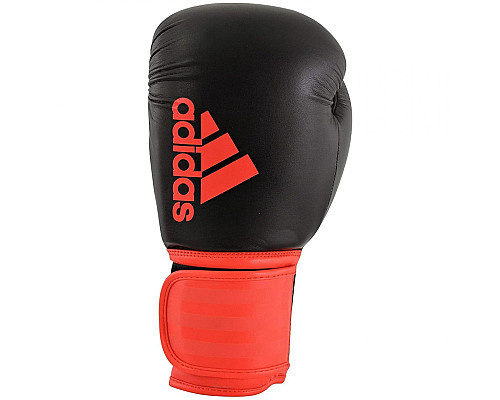Рукавички боксерські ADIDAS Hybrid 100 розмір 12 унцій, чорно-червоні