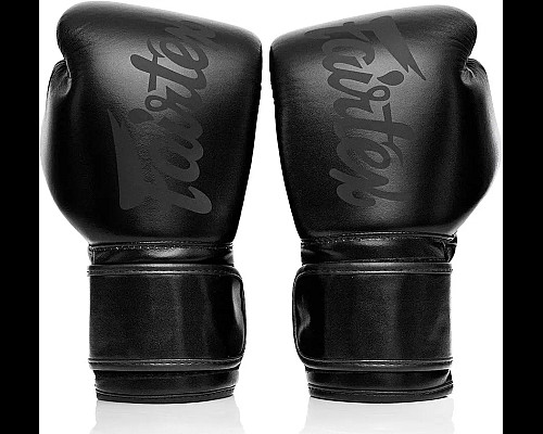 Рукавички боксерські з бинтами Fairtex BGV14SB 16 унцій, чорні