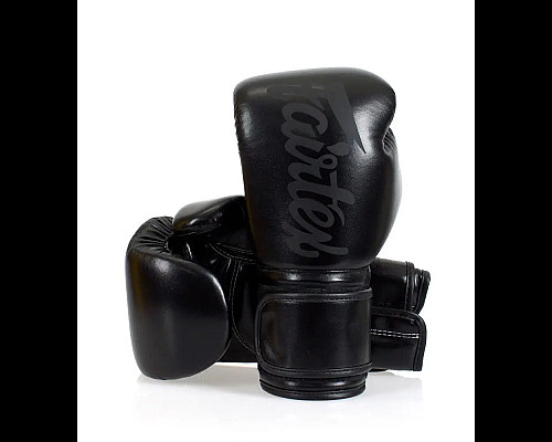 Рукавички боксерські з бинтами Fairtex BGV14SB 16 унцій, чорні