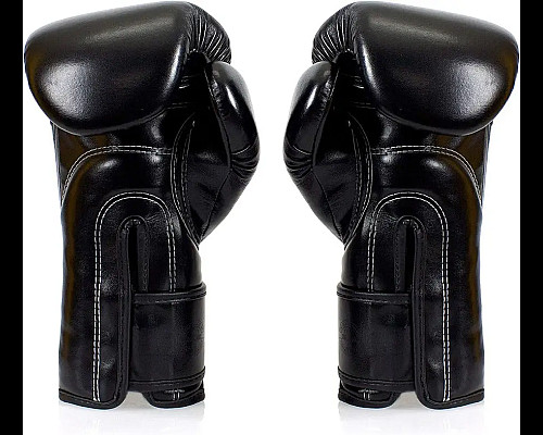 Рукавички боксерські з бинтами Fairtex BGV14SB 16 унцій, чорні