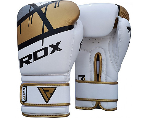 Рукавички боксерські RDX Rex Leather 16 унцій, різнокольорові