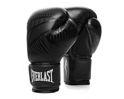 Боксерські рукавиці Everlast SPARK TRAINING GLOVES 12 унцій, чорно-білі