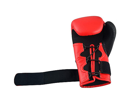 Рукавички боксерські ADIDAS Hybrid 250TG розмір 12 унцій, чорно-червоні