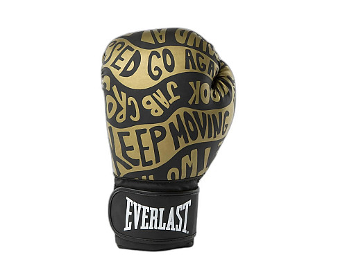 Боксерські рукавиці Everlast SPARK TRAINING GLOVE 12 унцій, чорно-золотисті