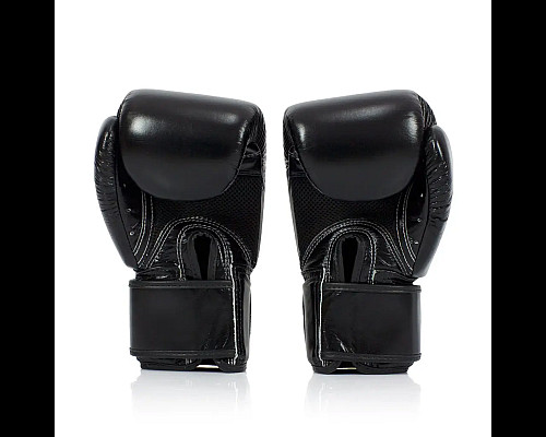 Рукавички боксерські шкіряні з бинтами Fairtex BGV1 14 унцій, чорні