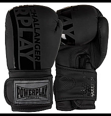 Рукавички боксерські PowerPlay 3086 Matt Challenger розмір 14 унцій, чорні