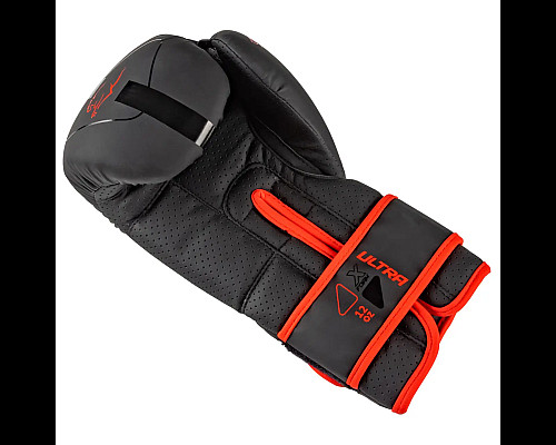 Рукавички боксерські PowerPlay 3024 Ultra Mat розмір 8 унцій, чорно-червоні