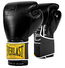 Боксерські рукавиці Everlast 1910 CLASSIC TRAINING GLOVE 16 унцій, чорно-золотисті