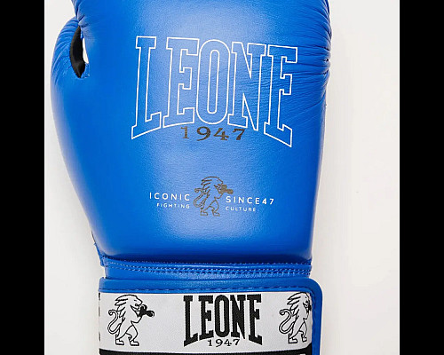 Рукавички боксерські з бинтами Leone GN208 ICONIC розмір 10 унцій, сині