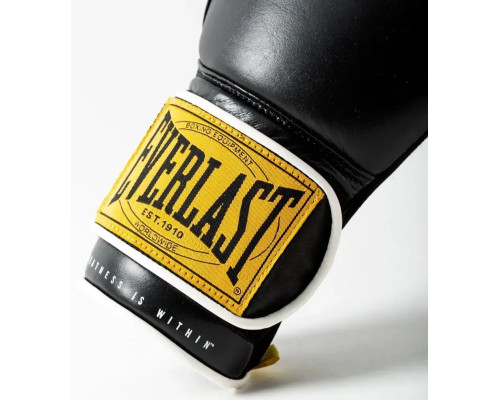 Боксерські рукавиці Everlast 1910 CLASSIC TRAINING GLOVE 16 унцій, чорні