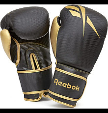 Боксерські рукавиці Reebok Boxing Gloves 14 унцій, чорно-золотисті