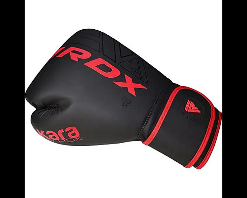 Рукавички боксерські з капою RDX F6 Kara Matte розмір 10 унцій, чорно-червоні