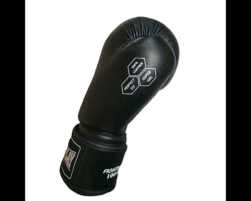 Рукавички боксерські шкіряні PowerPlay 3088 Impulse 10 унцій, чорні