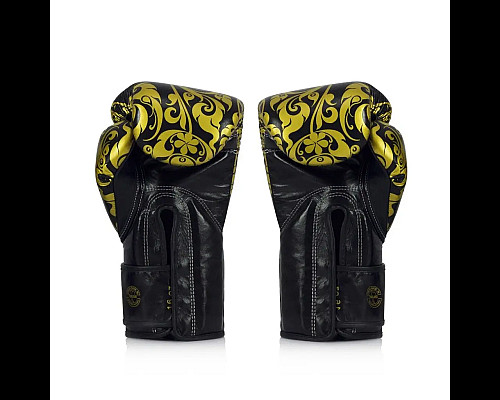 Рукавички боксерські з бинтами Fairtex BGVG2 Velcro розмір 16 унцій, чорні