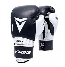 Рукавички боксерські  V`Noks Aria 14 унцій, чорно-білі