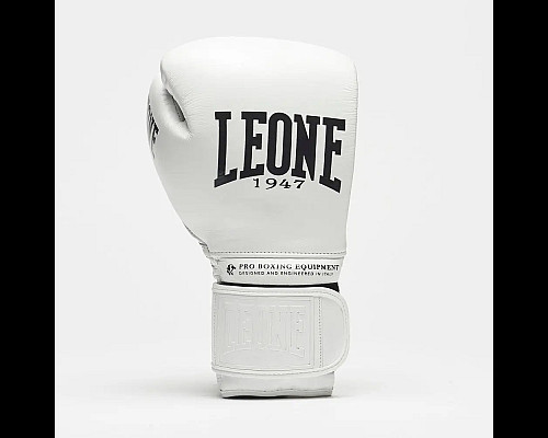 Рукавички боксерські з бинтами Leone GN111 THE GREATEST розмір 12 унцій, білі