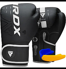 Рукавички боксерські з капою RDX F6 Kara Matte розмір 12 унцій, чорно-білі