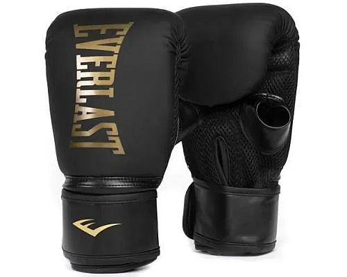 Боксерські рукавиці Everlast CARDIO ELITE BAG GLOVES S/M унцій, чорно-золотистий