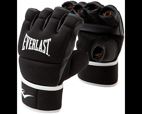 Рукавички для кікбоксингу EVERLAST CORE розмір S/M, чорно-білі