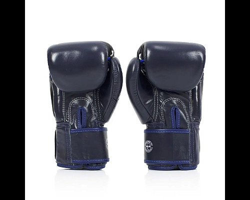 Рукавички боксерські з бинтами Fairtex BGV1 Nation Print 14 унцій, сині