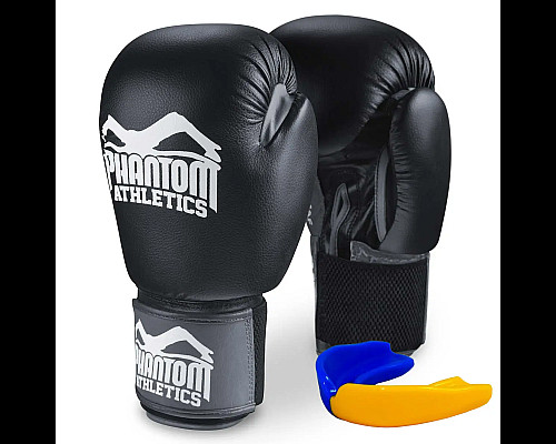 Рукавички боксерські з капою Phantom Ultra 16 унцій, чорні