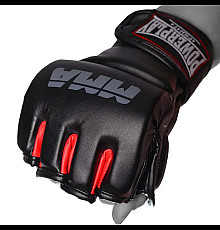 Рукавички для MMA PowerPlay 3053 розмір S/M, чорно-червоні