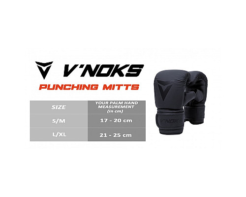 Рукавички боксерські VNoks Ultima  L/XL, чорні