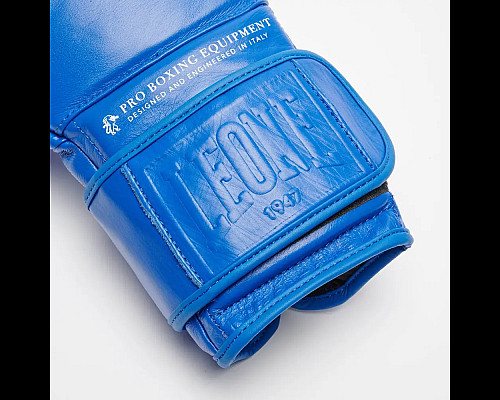 Рукавички боксерські з бинтами Leone GN111 THE GREATEST розмір 14 унцій, сині